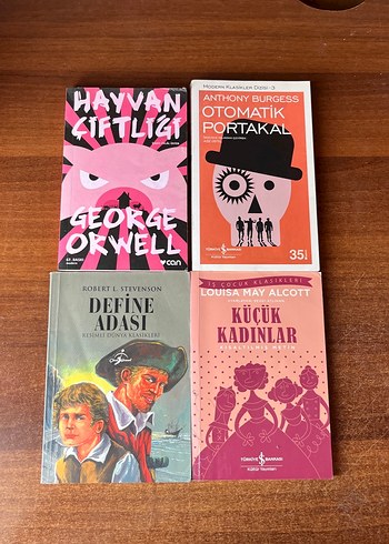 Klasik Roman Seti: Orwell, Burgess, Stevenson, Alcott