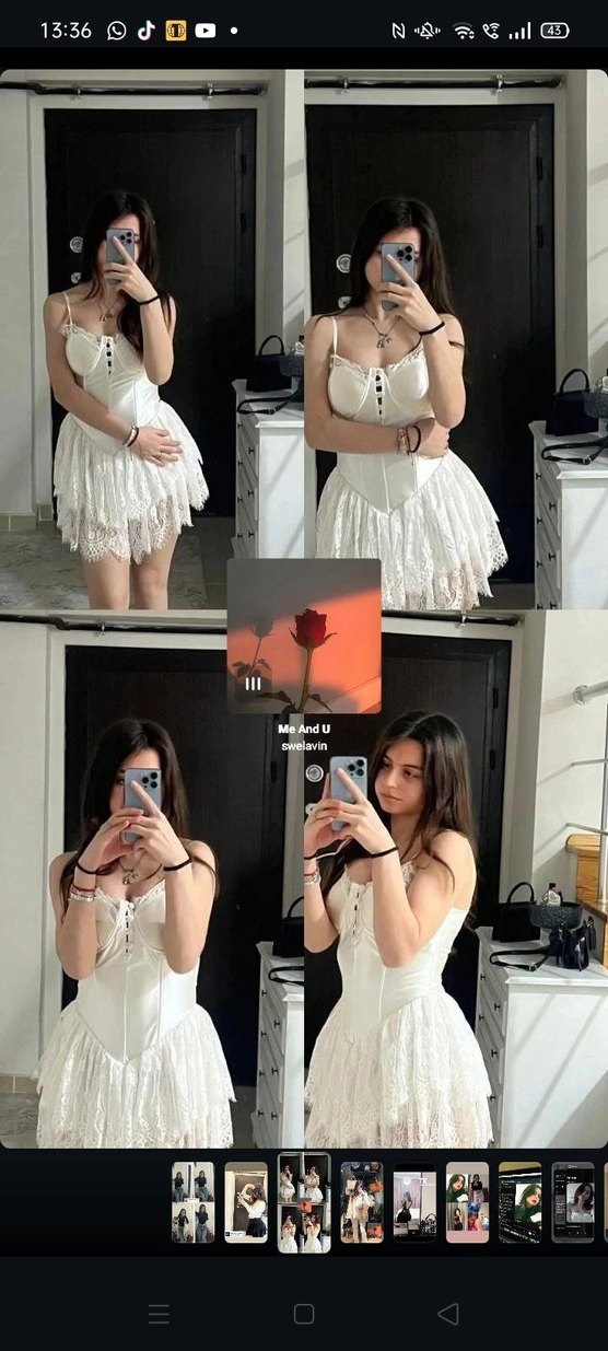 GİLLA'S QUEEN Beyaz Askılı Dantel Mini Elbise - Görsel 3