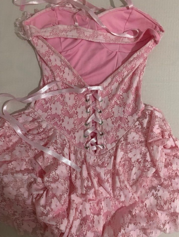 Dantel Detaylı Pembe - Görsel 2