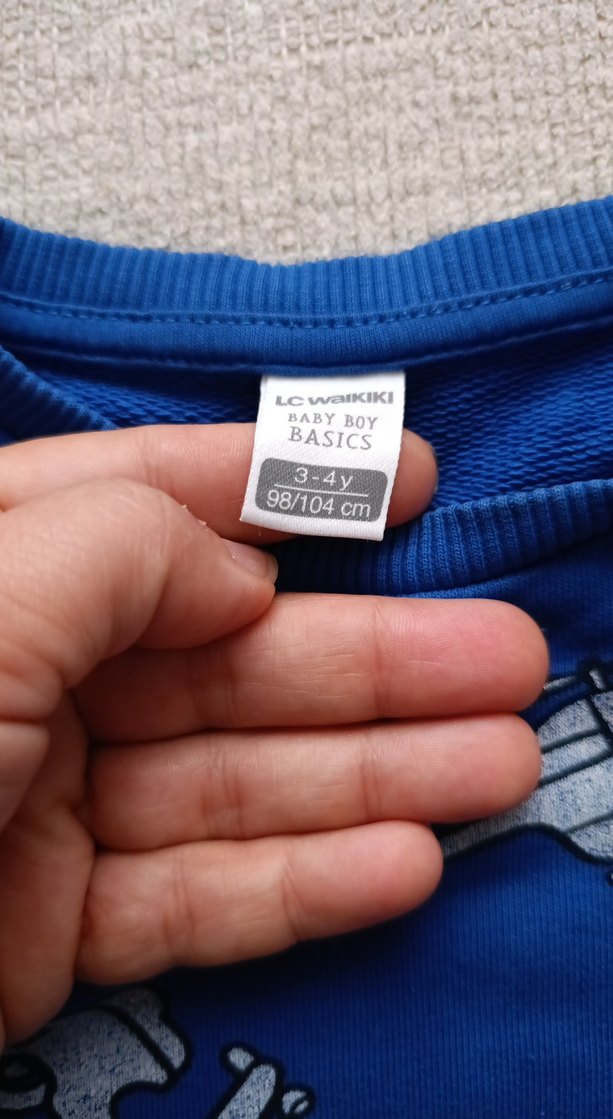 Mavi Baskılı Erkek Çocuk Sweatshirt - Görsel 3