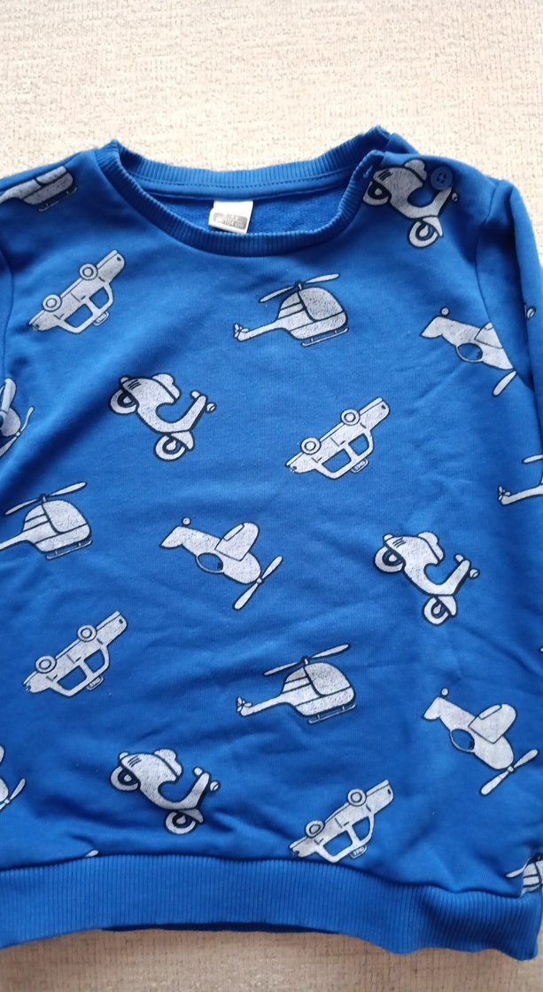 Mavi Baskılı Erkek Çocuk Sweatshirt - Görsel 2