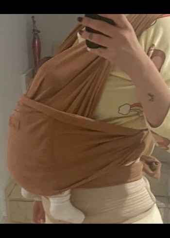 Pastel Kahverengi Bebek Kanguru - Görsel 3