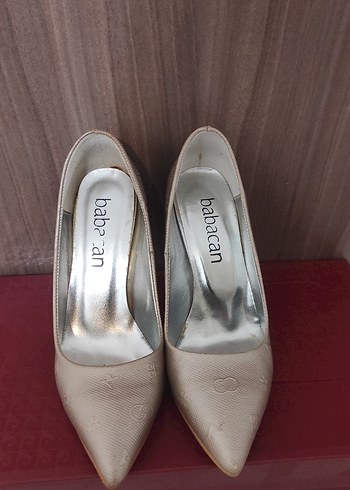 Bej Kadın Stiletto Topuklu Ayakkabı - Görsel 3