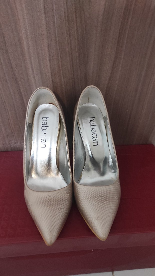 Bej Kadın Stiletto Topuklu Ayakkabı - Görsel 3