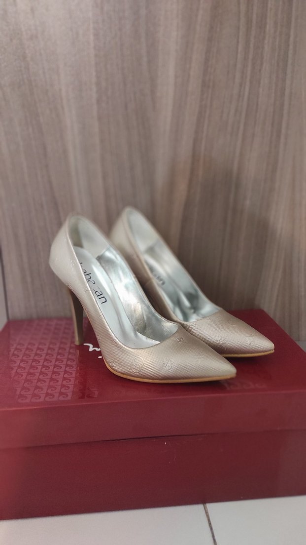 Bej Kadın Stiletto Topuklu Ayakkabı - Görsel 2