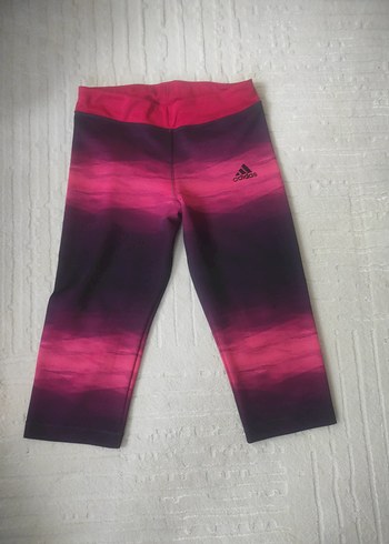 Adidas Kadın Pembe Tie-Dye Midi Spor Tayt