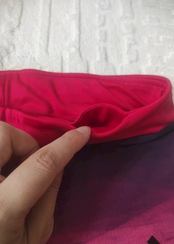 s Beden Kadın Pembe Tie-Dye Midi Spor Tayt