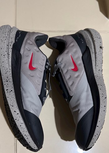 Gri Bağcıklı Nike Kadın Spor Ayakkabı - Görsel 7