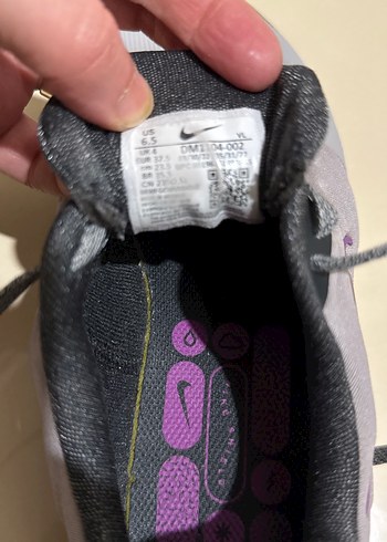 Gri Bağcıklı Nike Kadın Spor Ayakkabı - Görsel 9