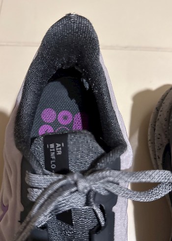 Gri Bağcıklı Nike Kadın Spor Ayakkabı - Görsel 2