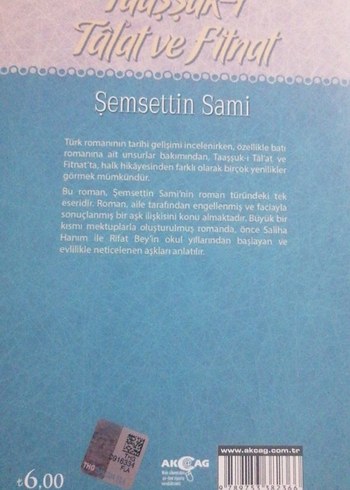 Taaşşuk-ı Talat ve Fitnat - Şemsettin Sami