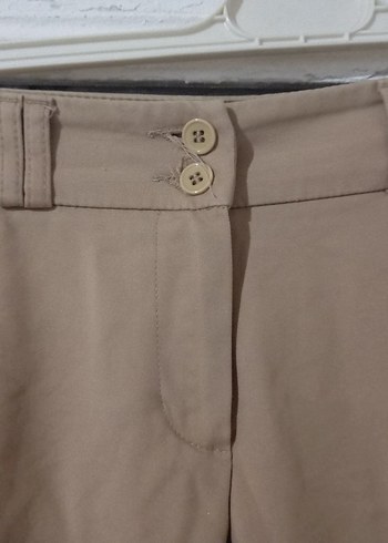 Koton Bej Kadın Kumaş Pantolon Midi Boy