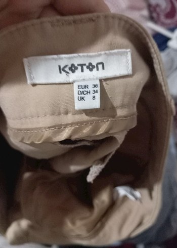36 Beden ten rengi Renk Bej Kadın Kumaş Pantolon Midi Boy