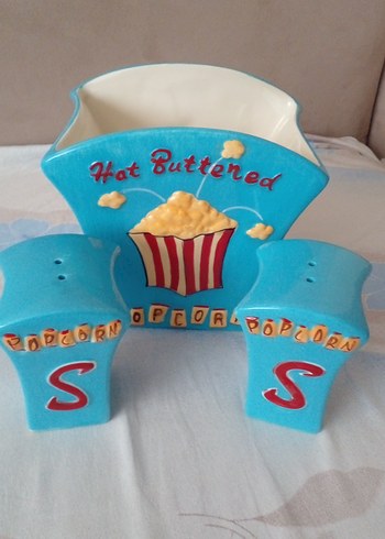 Diğer Mavi Renkli Popcorn Seti