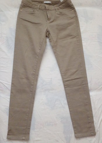 Bej Kadın Kumaş Pantolon Regular Fit