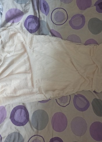 Diğer Beyaz Drapeli Uzun Straplez Elbise