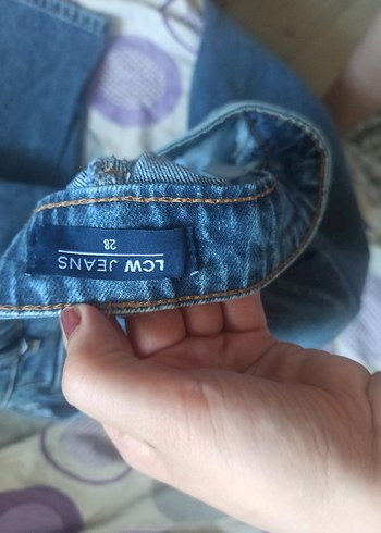 LC Waikiki Kadın Gri Bol Kesim Midi Denim Jean