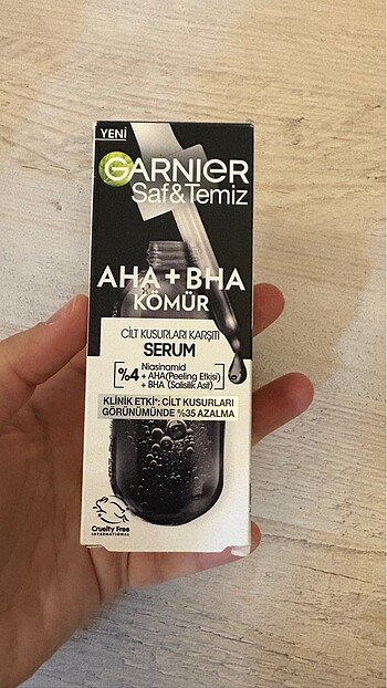  Beden Renk Garnier aha bha kömür serum