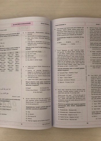ÖABT Din Kültürü Deneme Kitabı