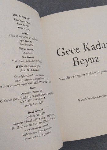  Gece Kadar Beyaz - Emre Karataş Roman