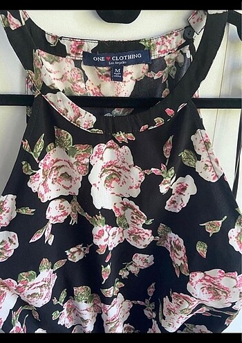 Designer Çiçek desenli tulum