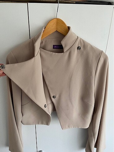 American Vintage Vintage tasarım krop ceket