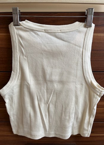 s Beden Pull and Bear Krem Askılı Crop
