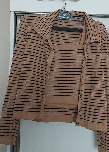 Kadın Kahverengi Uzun Triko Elbise - Görsel 4