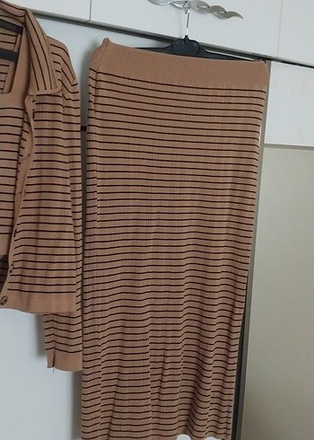 Kadın Kahverengi Uzun Triko Elbise - Görsel 3