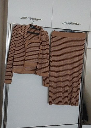 Kadın Kahverengi Uzun Triko Elbise - Görsel 2