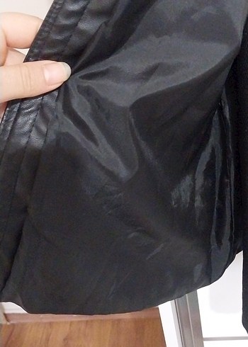 Kürklü Siyah Mini Süet Kadın yelek - Görsel 6