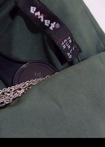 Kemerli Kısa Kollu Midi Keten Elbise - Görsel 5