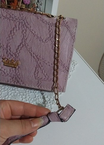 Zincir Detaylı mor  Çanta - Görsel 2