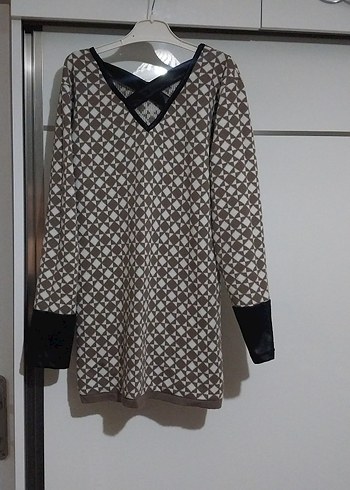 V Yaka Uzun Kollu Kadın kazak - Görsel 2