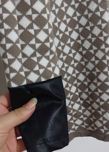 V Yaka Uzun Kollu Kadın kazak - Görsel 4