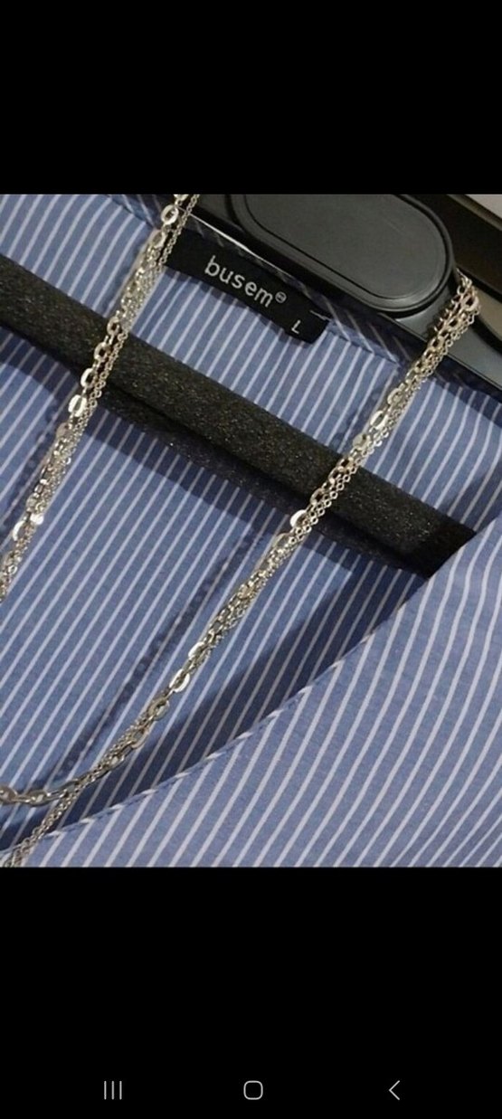 Mavi V Yakalı Uzun Kollu Denim Kadın Gömlek - Görsel 5