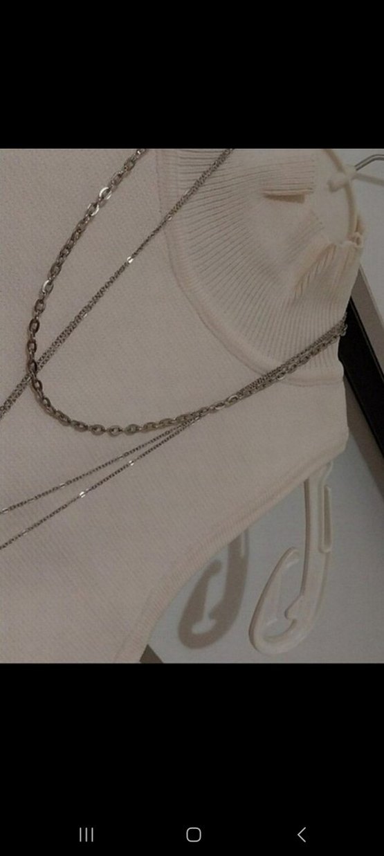 Kolsuz Kısa Bej Mini Keten Üst - Görsel 2