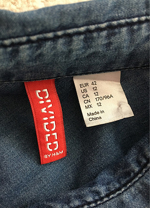 H&M Uzun kollu kot gömlek