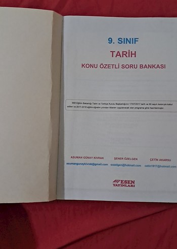  9. SINIF TARİH KONU ÖZETLİ SORU BANKASI