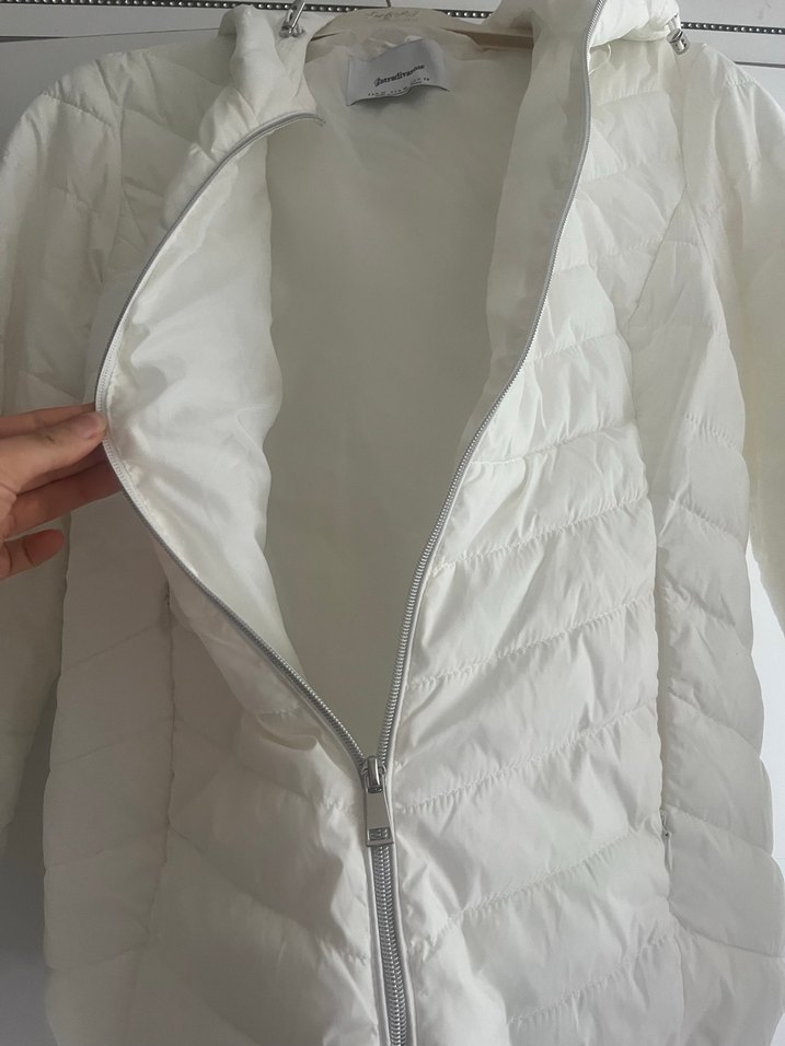 Stradivarius Beyaz Mini Pamuklu Ceket - Görsel 2