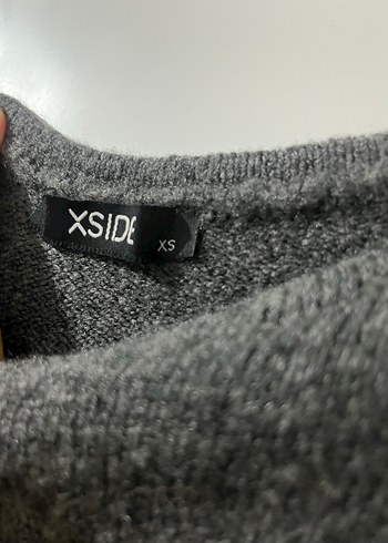 Gri Örgü Kadın Triko Bluz - Görsel 2