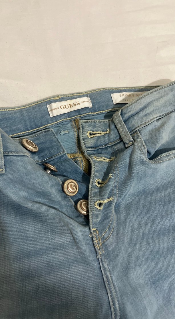 24 bedenKadın Pastel Mavi Midi Denim Pantolon - Görsel 2