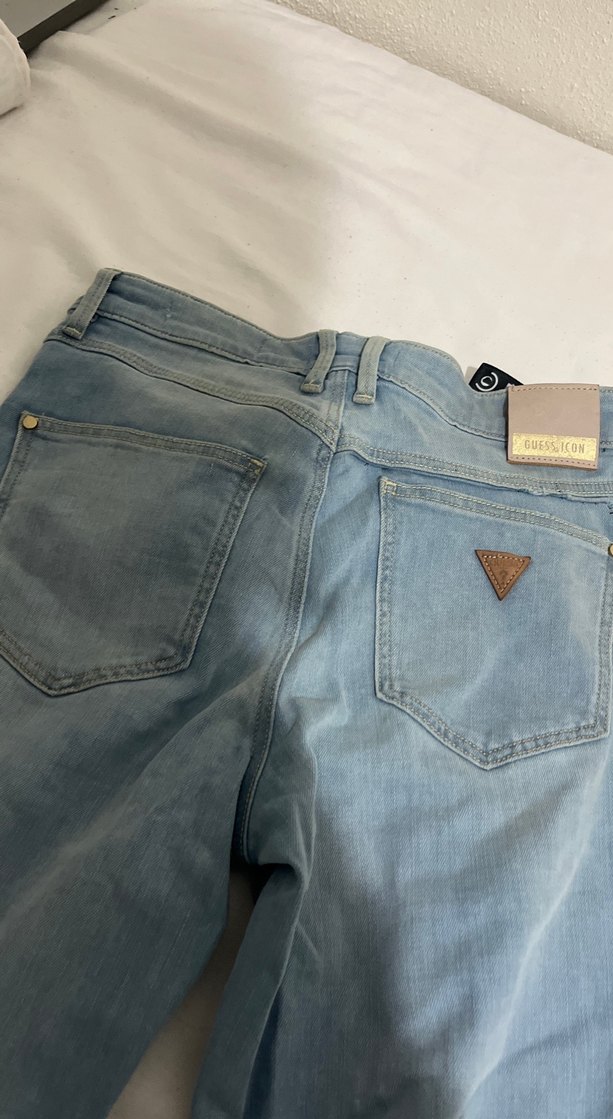 24 bedenKadın Pastel Mavi Midi Denim Pantolon - Görsel 3