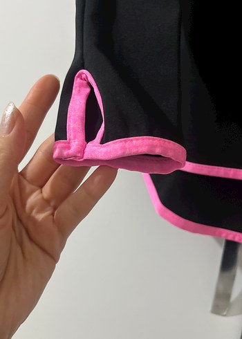 Siyah Yarım Fermuarlı Sweatshirt - Görsel 2