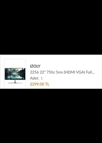 IZOLY 22" 75Hz 5ms Full HD Monitör - Görsel 2