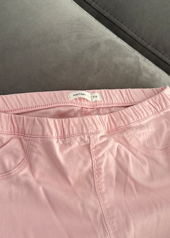 Kız Çocuk Pembe Pliseli Tayt - Görsel 2