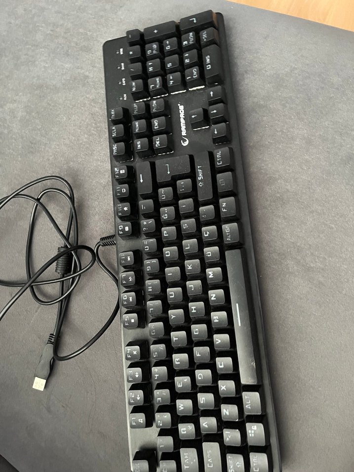 Kablolu Siyah Mekanik Klavye rampage - Görsel 2