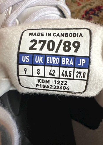 Beyaz Erkek Futbol Ayakkabısı Velcro Detaylı - Görsel 3