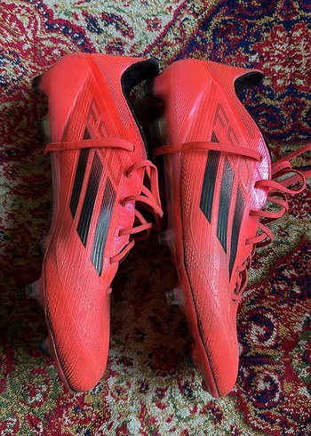Kırmızı Erkek Futbol krampon tam prof - Görsel 4