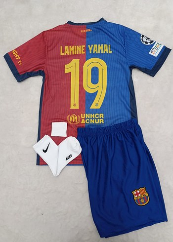 Diğer Barcelona Renkli Erkek Kısa Kollu Forma Takımı